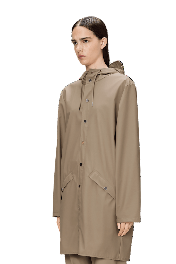 RAINS | Long Jacket | Dune/Beige