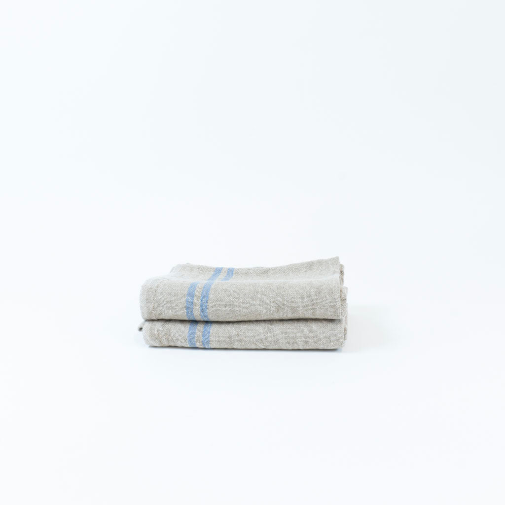 Country Tea Towel | Natural/Blue