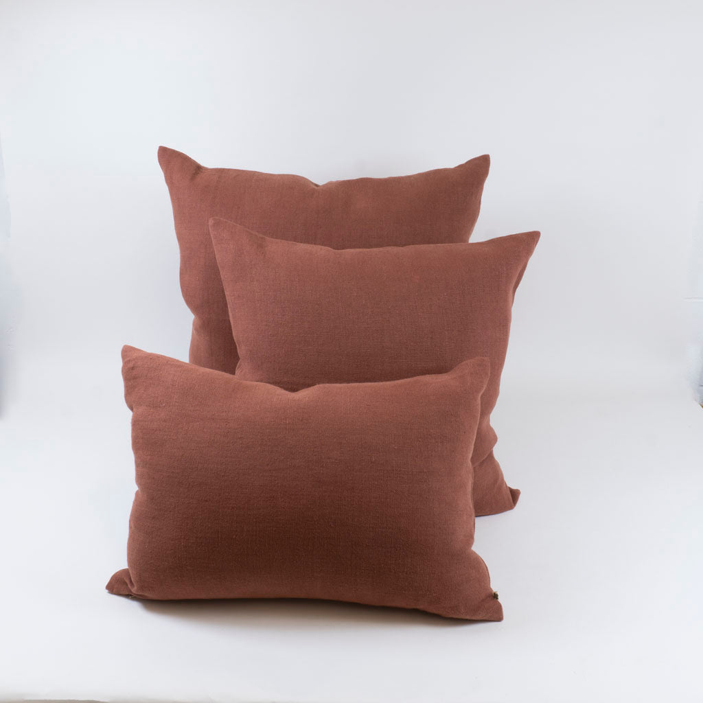 Linen Cushion | Marsala