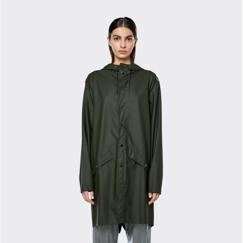 RAINS | Long Jacket  |  Green