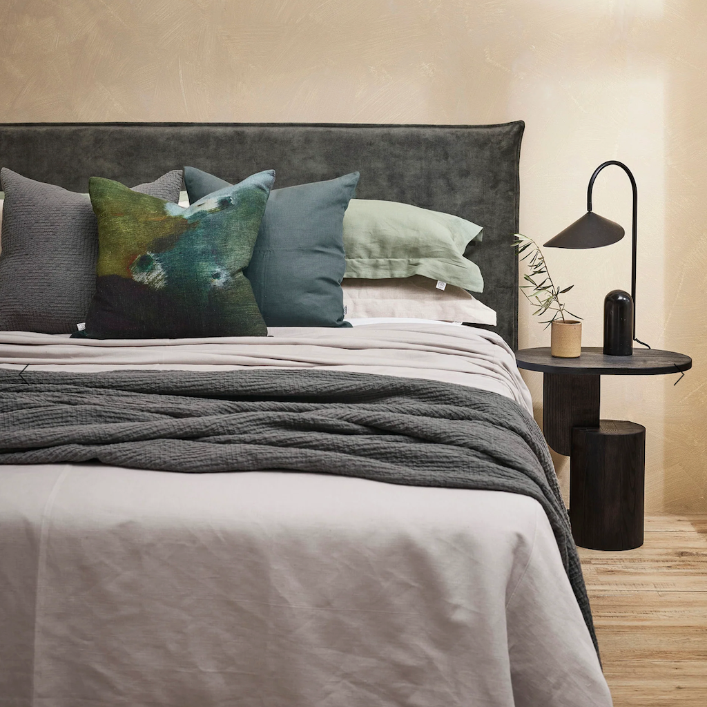Deep Dusk Linen Cushion