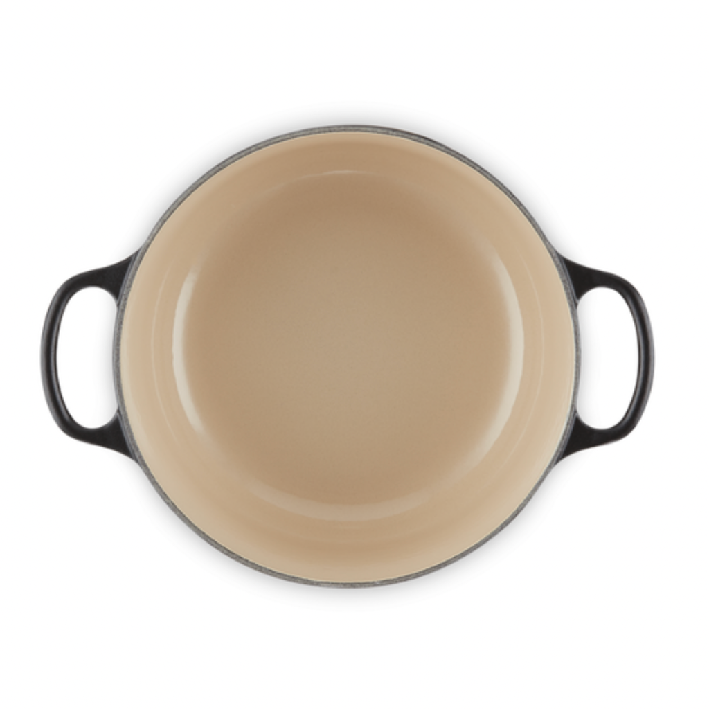 Cast Iron Round Casserole | Satin Black