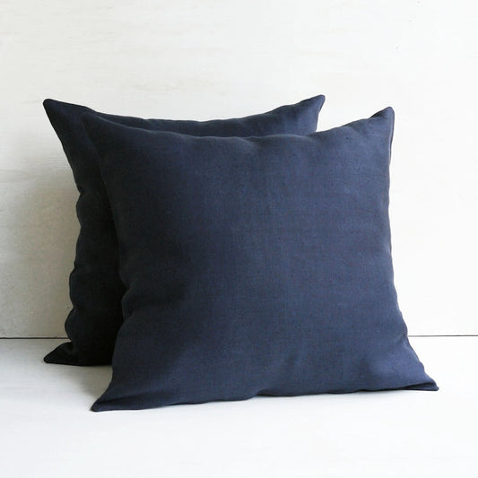 Essential Linen Cushion  |  Navy