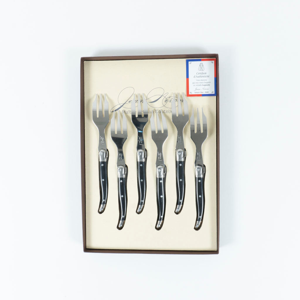 Cake Forks | Black | Set of 6