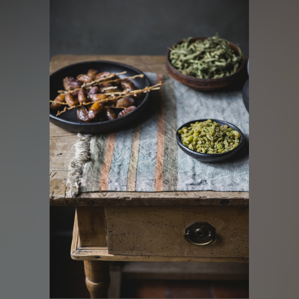 Belgian Fouta Hand Towel | Multi Stripe