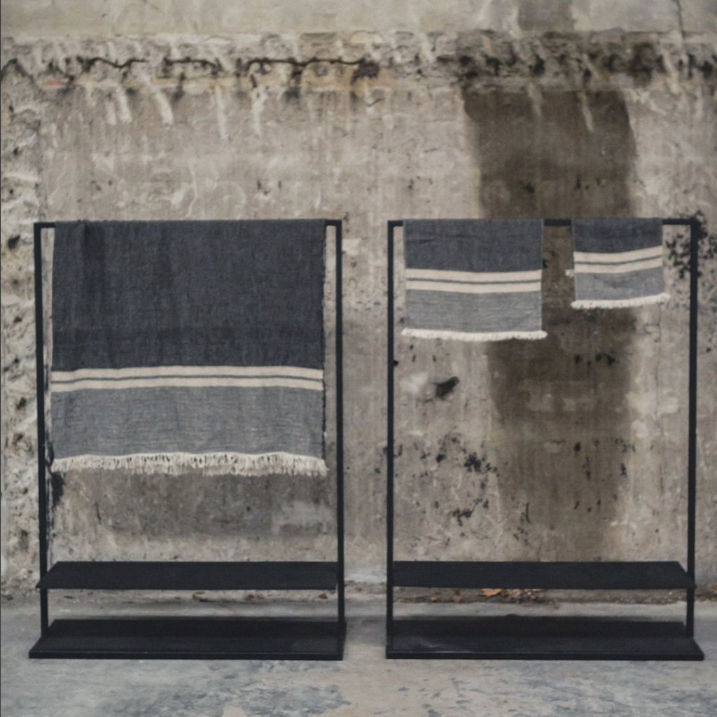 Belgian Fouta Hand Towel | Tack Stripe