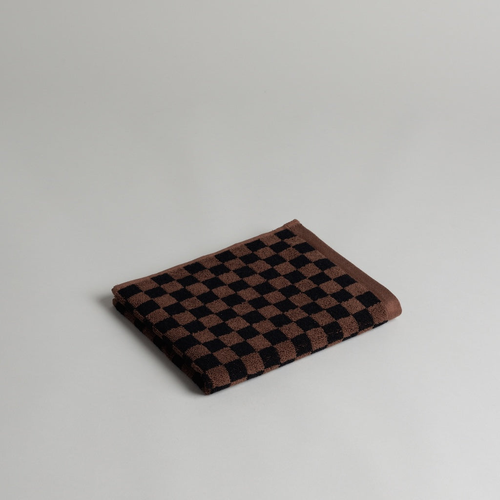 Josephine Organic Hand Towel  |  Tabac & Noir