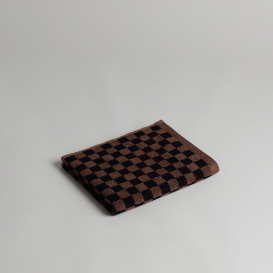 Josephine Organic Hand Towel  |  Tabac & Noir