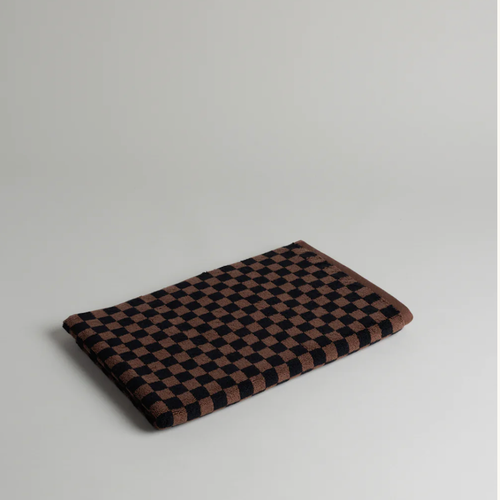 Beppu Organic Cotton Bath Mat  |  Tabac & Noir