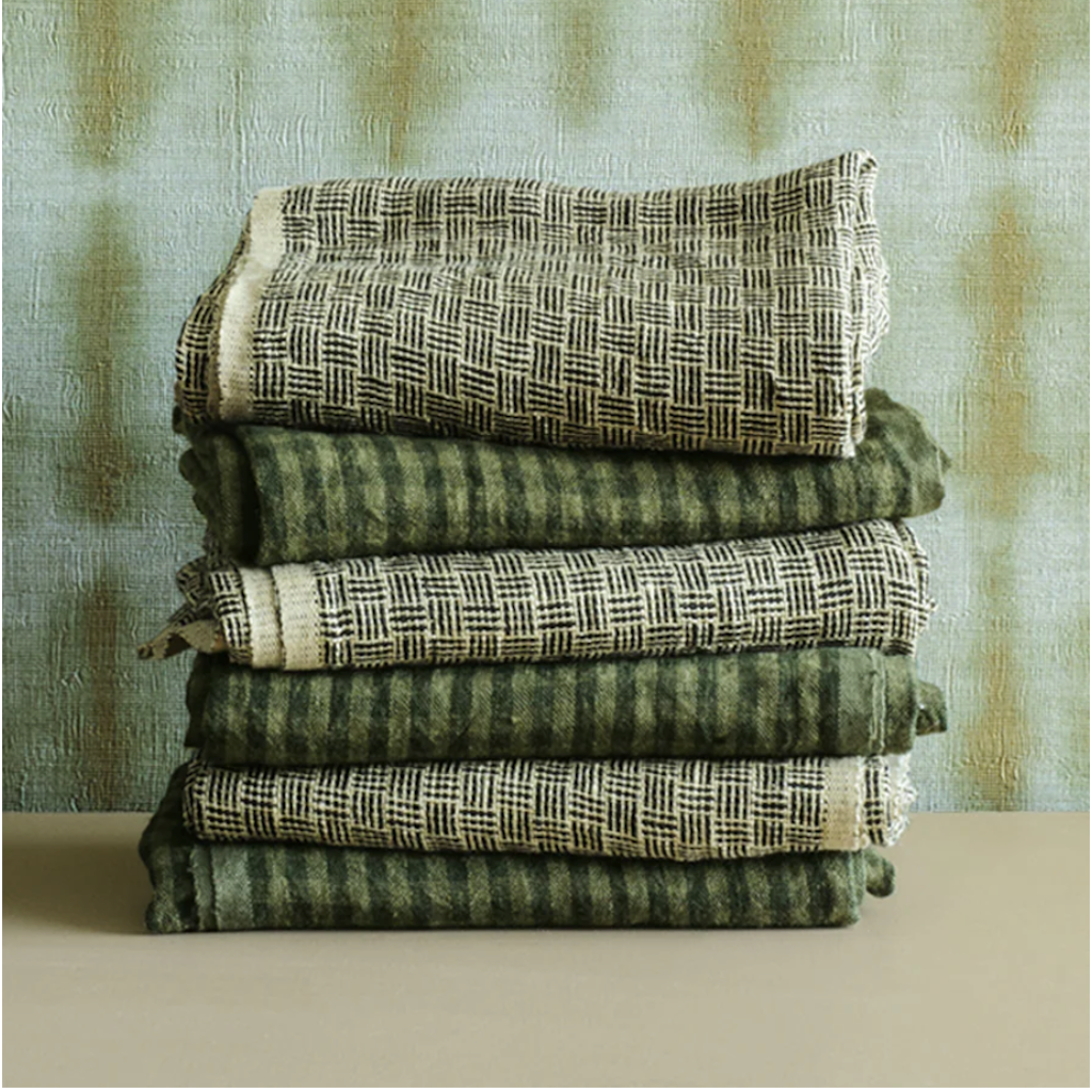 Tea Towel | Sage Check