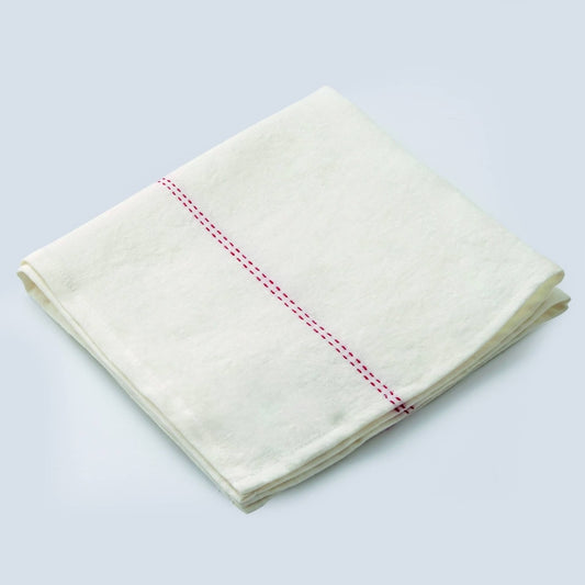 Rythmo Linen Napkins | White/Red