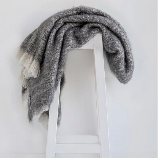 Alpaca Throw  |  Granite