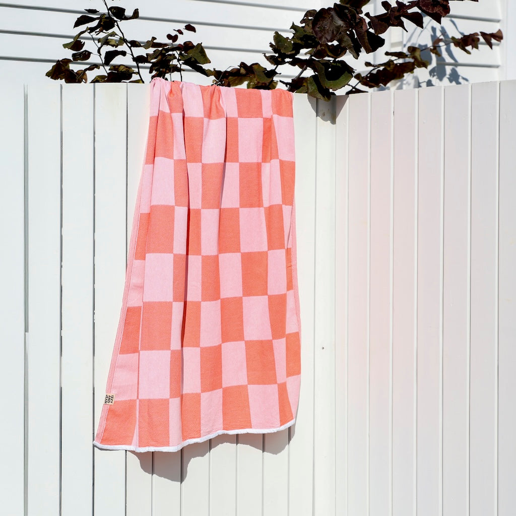 Checkerboard Beach Towel