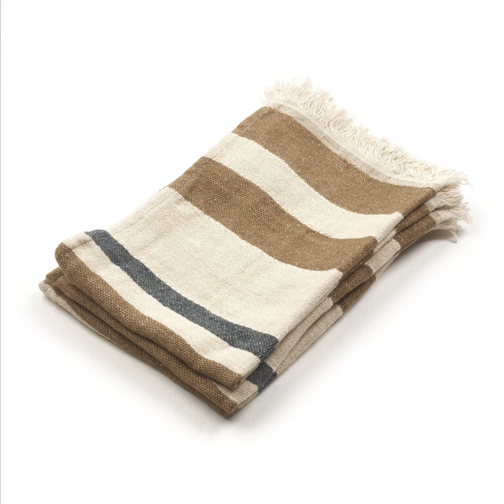 Belgian Fouta Guest Towel | Dakota Stripe