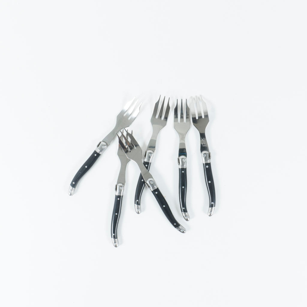 Cake Forks | Black | Set of 6