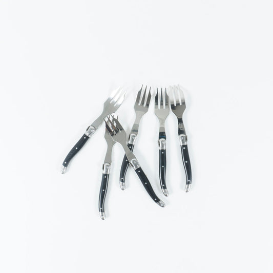 Cake Forks | Black | Set of 6