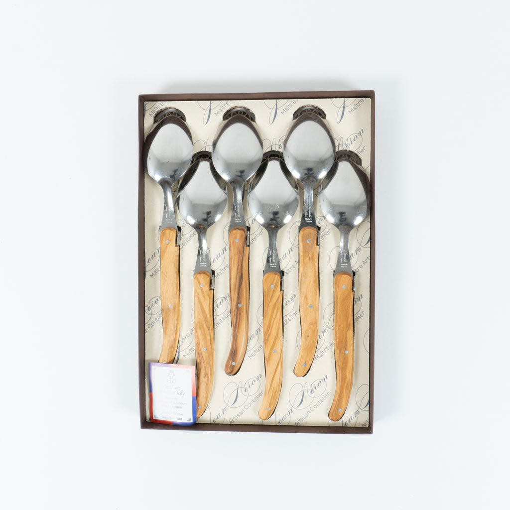 Olive Wood Dessert Spoons (set of 6)