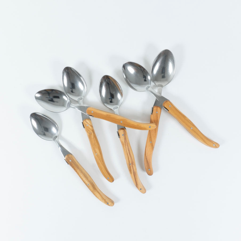Olive Wood Dessert Spoons (set of 6)