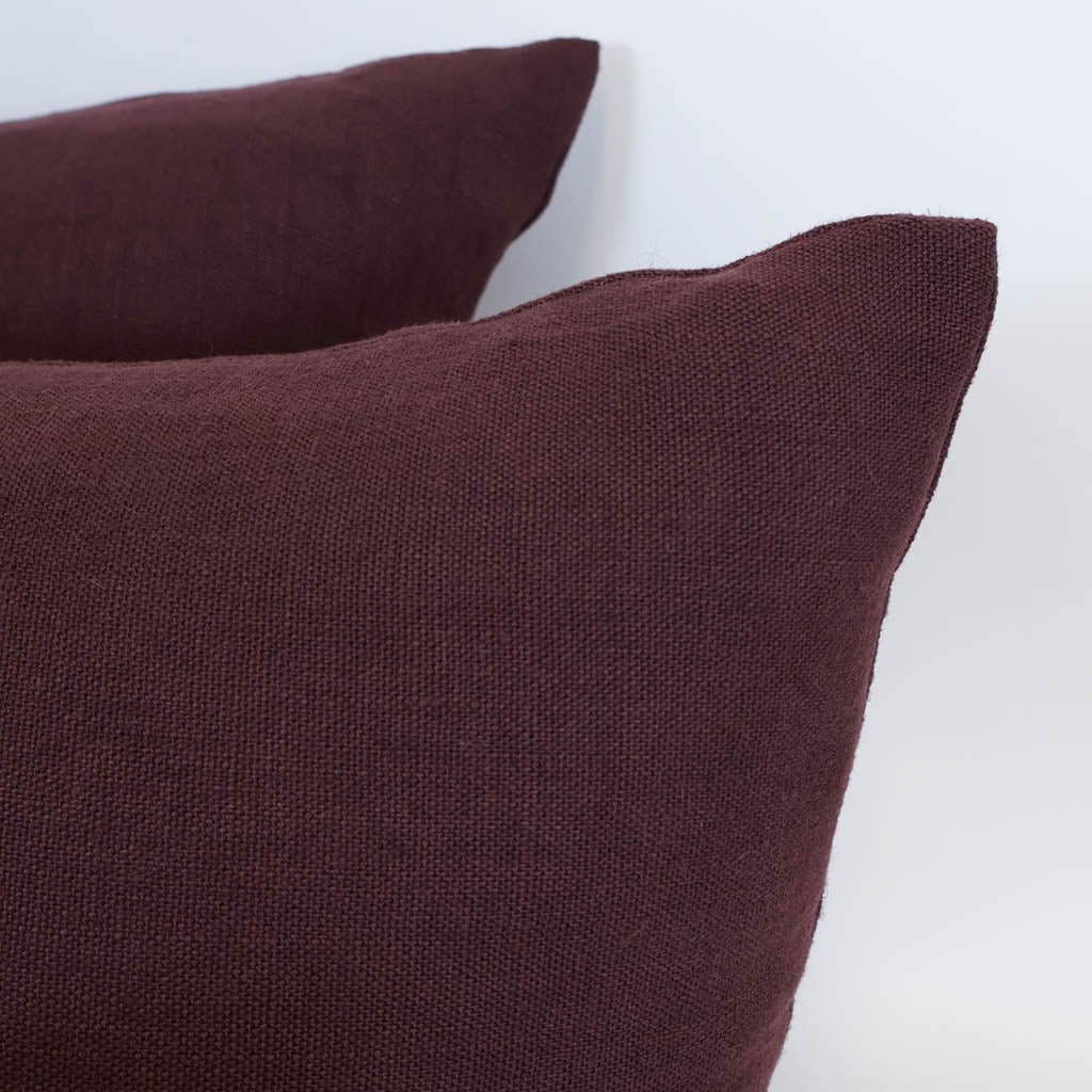 Linen Cushion  |  Plum