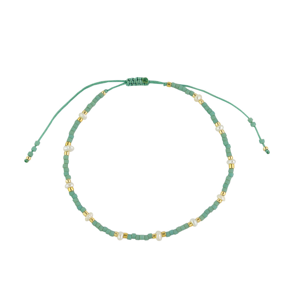 Green Coachella String Bracelet