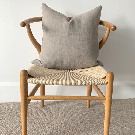 Essential Linen Cushion  |  Driftwood