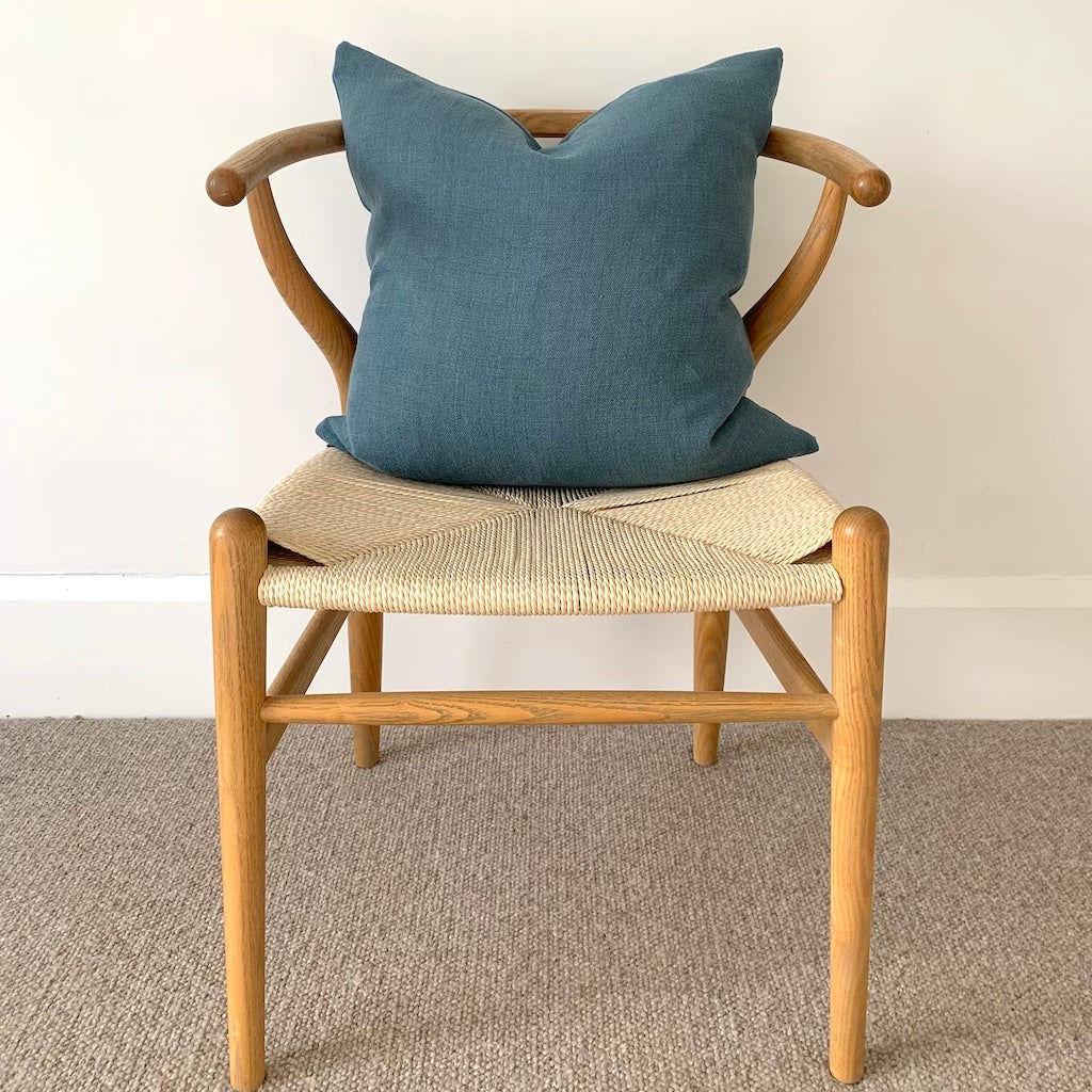 Essential Linen Cushion  |  Teal